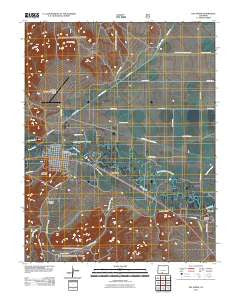 Del Norte Colorado Historical topographic map, 1:24000 scale, 7.5 X 7.5 Minute, Year 2011