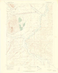 Delaney Butte Colorado Historical topographic map, 1:24000 scale, 7.5 X 7.5 Minute, Year 1955