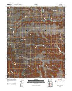 Dennis Canyon Colorado Historical topographic map, 1:24000 scale, 7.5 X 7.5 Minute, Year 2010