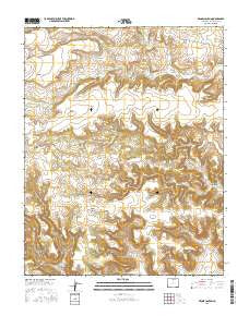 Dennis Canyon Colorado Current topographic map, 1:24000 scale, 7.5 X 7.5 Minute, Year 2016