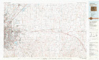Denver East Colorado Historical topographic map, 1:100000 scale, 30 X 60 Minute, Year 1981