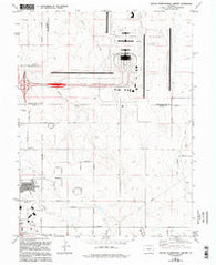 Denver International Airport Colorado Historical topographic map, 1:24000 scale, 7.5 X 7.5 Minute, Year 1966
