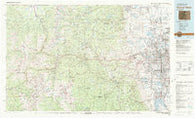 Denver West Colorado Historical topographic map, 1:100000 scale, 30 X 60 Minute, Year 1983