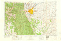 Denver Colorado Historical topographic map, 1:250000 scale, 1 X 2 Degree, Year 1960