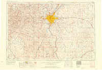 Denver Colorado Historical topographic map, 1:250000 scale, 1 X 2 Degree, Year 1958