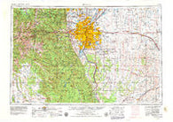 Denver Colorado Historical topographic map, 1:250000 scale, 1 X 2 Degree, Year 1953