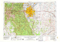 Denver Colorado Historical topographic map, 1:250000 scale, 1 X 2 Degree, Year 1953