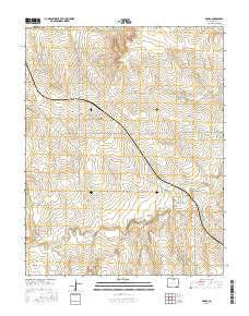 Deora Colorado Current topographic map, 1:24000 scale, 7.5 X 7.5 Minute, Year 2016
