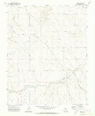 Deora Colorado Historical topographic map, 1:24000 scale, 7.5 X 7.5 Minute, Year 1971