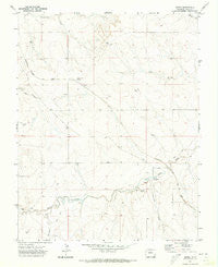 Deora Colorado Historical topographic map, 1:24000 scale, 7.5 X 7.5 Minute, Year 1971