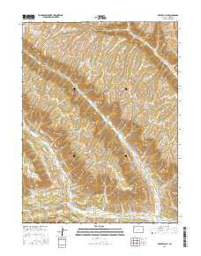 Desert Gulch Colorado Current topographic map, 1:24000 scale, 7.5 X 7.5 Minute, Year 2016