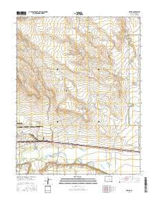 Devine Colorado Current topographic map, 1:24000 scale, 7.5 X 7.5 Minute, Year 2016