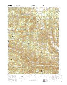 Diamond Peak Colorado Current topographic map, 1:24000 scale, 7.5 X 7.5 Minute, Year 2016