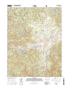Divide Colorado Current topographic map, 1:24000 scale, 7.5 X 7.5 Minute, Year 2016