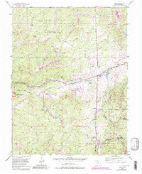 Divide Colorado Historical topographic map, 1:24000 scale, 7.5 X 7.5 Minute, Year 1954