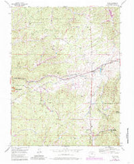 Divide Colorado Historical topographic map, 1:24000 scale, 7.5 X 7.5 Minute, Year 1954