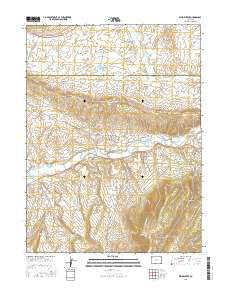 Divide Creek Colorado Current topographic map, 1:24000 scale, 7.5 X 7.5 Minute, Year 2016