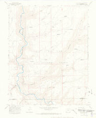 Doe Canyon Colorado Historical topographic map, 1:24000 scale, 7.5 X 7.5 Minute, Year 1965