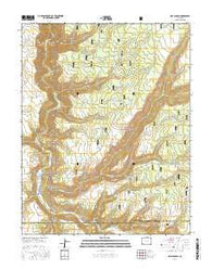 Doe Canyon Colorado Current topographic map, 1:24000 scale, 7.5 X 7.5 Minute, Year 2016