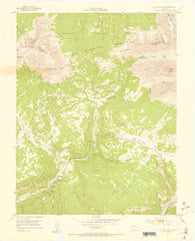 Dolores Peak Colorado Historical topographic map, 1:24000 scale, 7.5 X 7.5 Minute, Year 1953