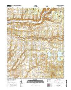 Dolores East Colorado Current topographic map, 1:24000 scale, 7.5 X 7.5 Minute, Year 2016