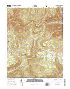 Dolores Peak Colorado Current topographic map, 1:24000 scale, 7.5 X 7.5 Minute, Year 2016