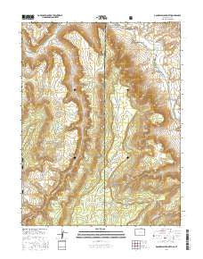 Dolores Point North Colorado Current topographic map, 1:24000 scale, 7.5 X 7.5 Minute, Year 2016