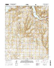 Dolores West Colorado Current topographic map, 1:24000 scale, 7.5 X 7.5 Minute, Year 2016