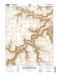 Doss Canyon North Colorado Current topographic map, 1:24000 scale, 7.5 X 7.5 Minute, Year 2016
