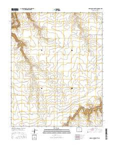 Doss Canyon South Colorado Current topographic map, 1:24000 scale, 7.5 X 7.5 Minute, Year 2016
