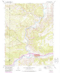 Dotsero Colorado Historical topographic map, 1:24000 scale, 7.5 X 7.5 Minute, Year 1974