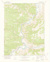 Dotsero Colorado Historical topographic map, 1:24000 scale, 7.5 X 7.5 Minute, Year 1974
