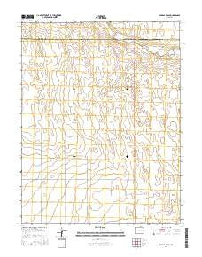 Dunlap Ranch Colorado Current topographic map, 1:24000 scale, 7.5 X 7.5 Minute, Year 2016