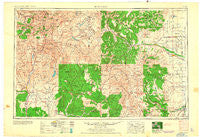 Durango Colorado Historical topographic map, 1:250000 scale, 1 X 2 Degree, Year 1953