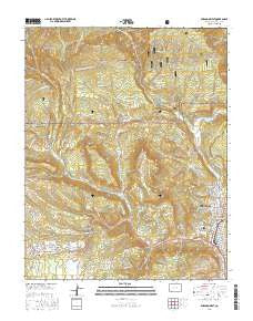 Durango West Colorado Current topographic map, 1:24000 scale, 7.5 X 7.5 Minute, Year 2016