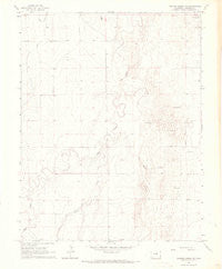 Durkee Creek NW Colorado Historical topographic map, 1:24000 scale, 7.5 X 7.5 Minute, Year 1966