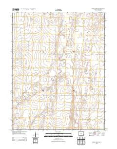 Durkee Creek NW Colorado Historical topographic map, 1:24000 scale, 7.5 X 7.5 Minute, Year 2013