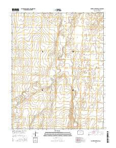 Durkee Creek NW Colorado Current topographic map, 1:24000 scale, 7.5 X 7.5 Minute, Year 2016
