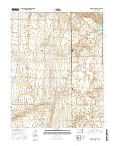 Durkee Creek SE Colorado Current topographic map, 1:24000 scale, 7.5 X 7.5 Minute, Year 2016