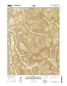 East Evacuation Creek Colorado Current topographic map, 1:24000 scale, 7.5 X 7.5 Minute, Year 2016