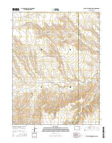 East of Sevenmile Ranch Colorado Current topographic map, 1:24000 scale, 7.5 X 7.5 Minute, Year 2016