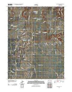 Eastonville Colorado Historical topographic map, 1:24000 scale, 7.5 X 7.5 Minute, Year 2010