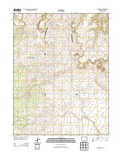 Eastonville Colorado Historical topographic map, 1:24000 scale, 7.5 X 7.5 Minute, Year 2013