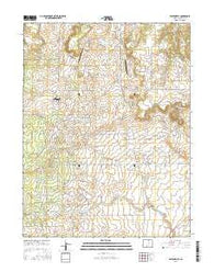 Eastonville Colorado Current topographic map, 1:24000 scale, 7.5 X 7.5 Minute, Year 2016