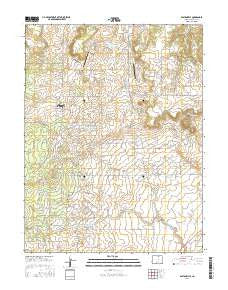 Eastonville Colorado Current topographic map, 1:24000 scale, 7.5 X 7.5 Minute, Year 2016