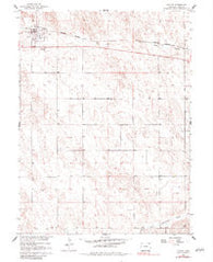 Eckley Colorado Historical topographic map, 1:24000 scale, 7.5 X 7.5 Minute, Year 1961