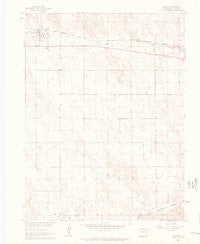 Eckley Colorado Historical topographic map, 1:24000 scale, 7.5 X 7.5 Minute, Year 1961