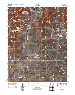 Egnar Colorado Historical topographic map, 1:24000 scale, 7.5 X 7.5 Minute, Year 2010
