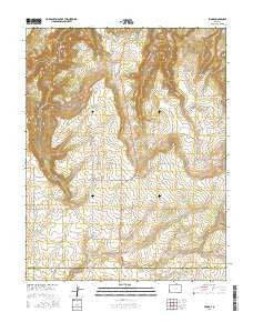 Egnar Colorado Current topographic map, 1:24000 scale, 7.5 X 7.5 Minute, Year 2016