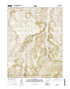 Elbert Colorado Current topographic map, 1:24000 scale, 7.5 X 7.5 Minute, Year 2016